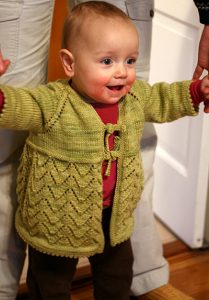 Helena Free Lace Baby Cardigan Knitting Pattern - Free Baby Knitting