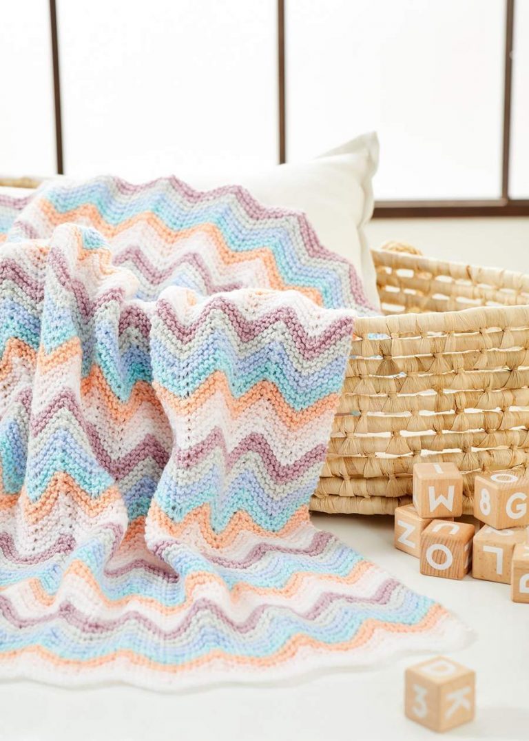 Knitted Ripple Baby Blanket Pattern Free at Amber Kelley blog