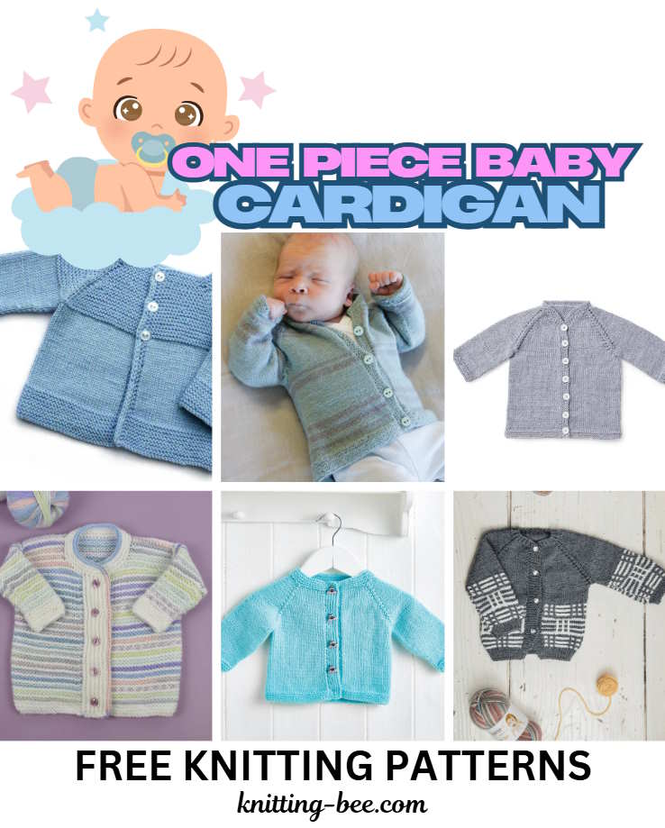 Knitting Tiny Treasures: The Charm of One-Piece Baby Cardigans